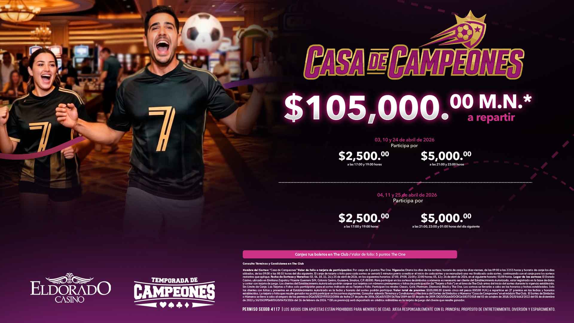 Sorteo Casa de campeones Sorteo Casa de campeones